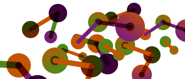 抽象背景的圆点由线连接图片下载