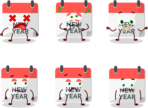 年历卡通人物用不上图片下载