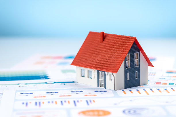 在财务图表上画出房屋模型图片下载