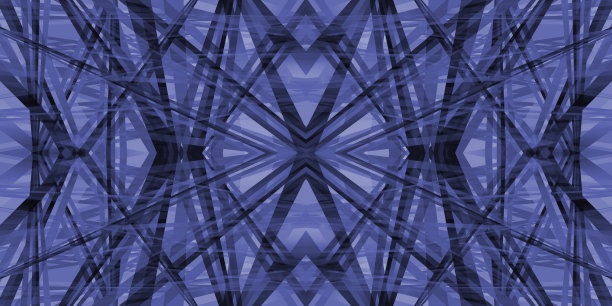 氖紫色的三维几何图案图片下载