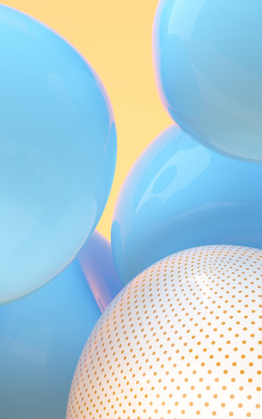 弹性和抽象球，3d渲染。图片下载