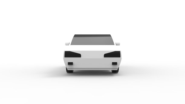 3d渲染的轿车模型孤立在工作室背景图片下载