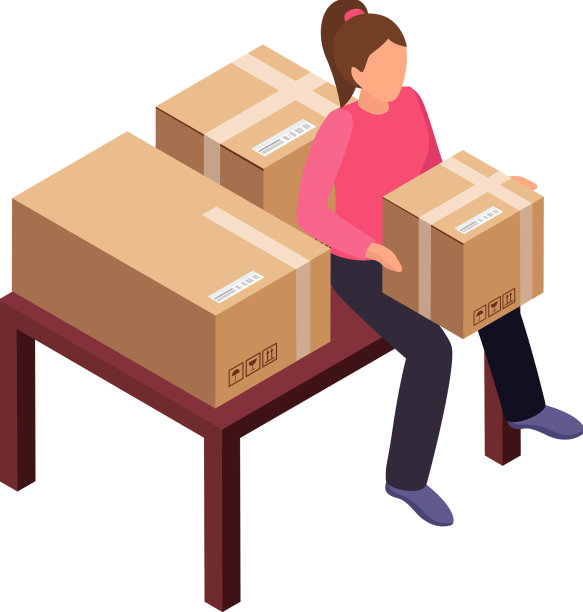 搬迁等距图标图片下载
