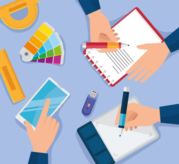 平面设计师之手图片下载