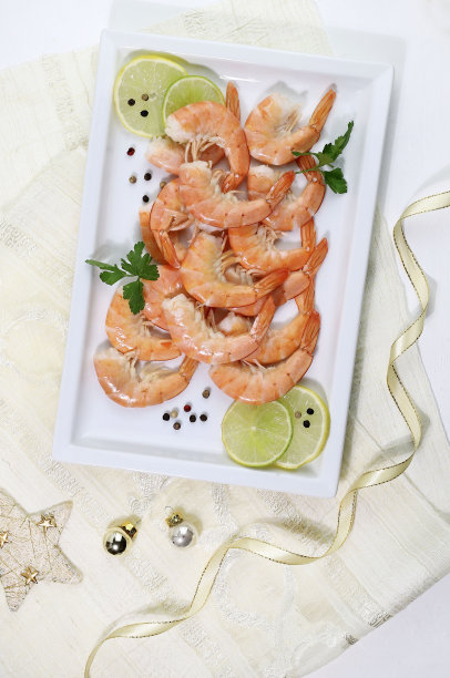 鲜虾。图片下载