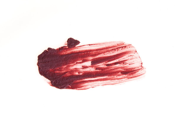 口红的污迹和质地。粉红色在孤立的白色背景上突出显示。是美容化妆品设计的一个元素图片下载