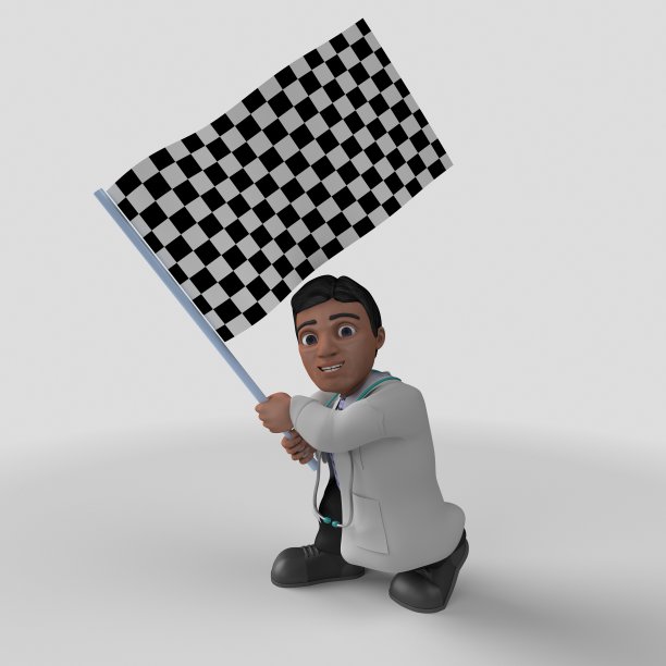 3D卡通医生角色图片下载