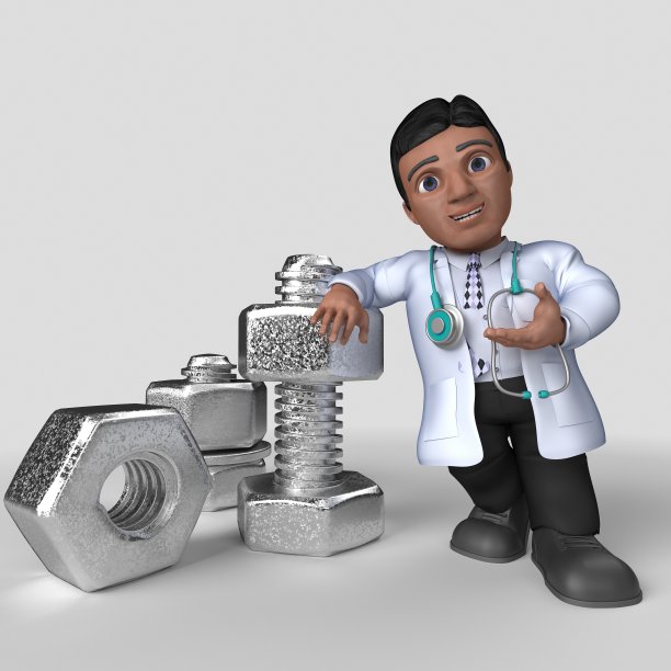 3D卡通医生角色图片下载