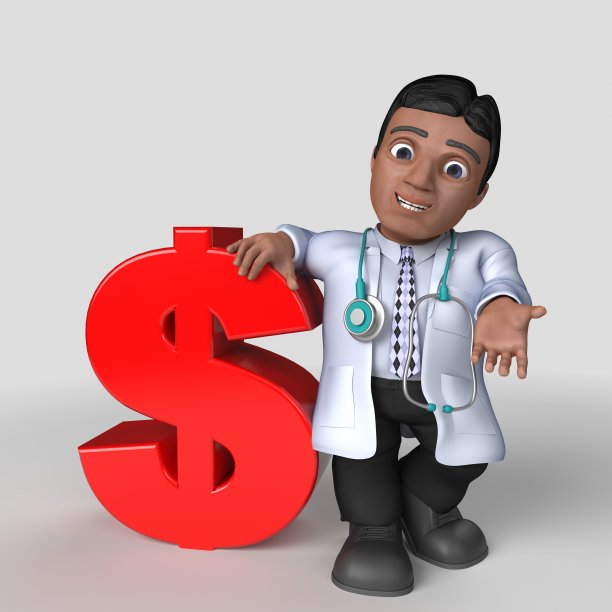 3D卡通医生角色图片下载