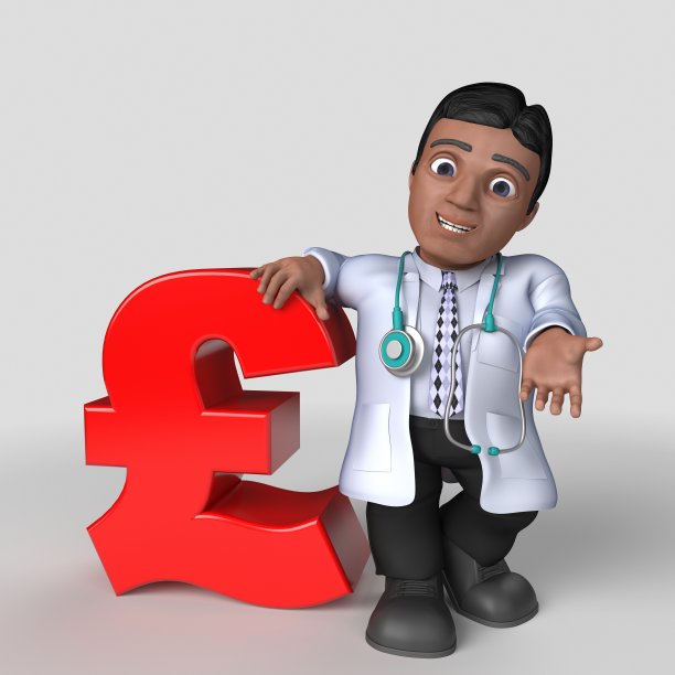 3D卡通医生角色图片下载