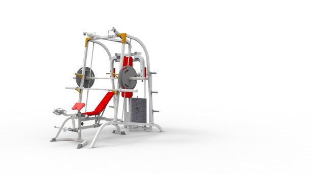 3d渲染的健身设备孤立在白色背景图片下载