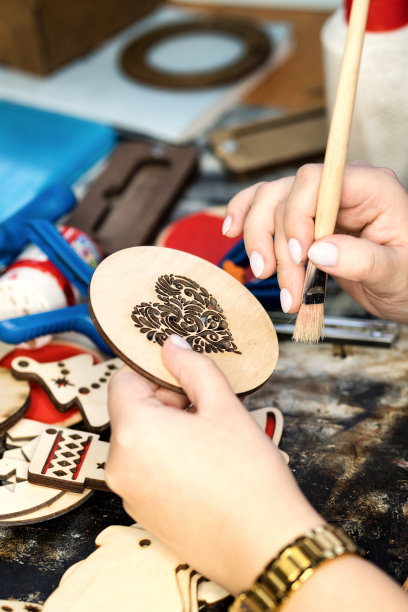 木工车间环保圣诞玩具图片下载