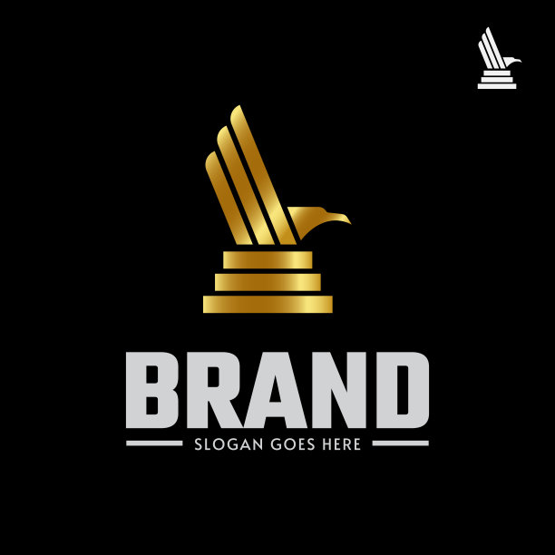 金鹰标志设计模板图片下载