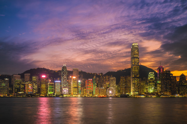 维多利亚港夜景图片下载