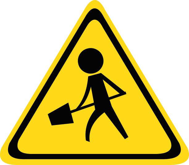 工作人员的交通信号矢量图图片下载