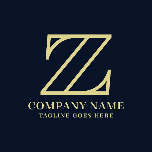初始Z字母矢量股票插图设计模板。图片下载