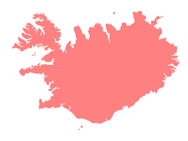 冰岛的地图图片下载