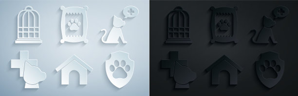 设犬舍兽医诊所象征动物图片下载