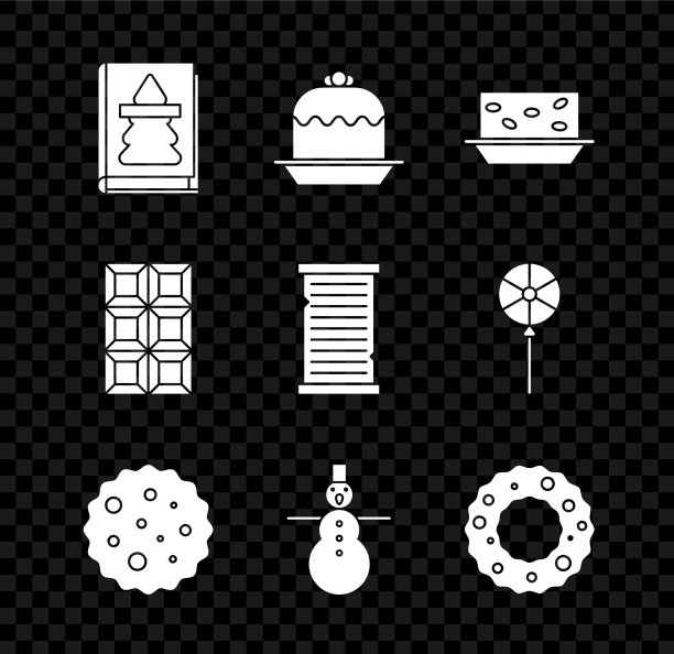 圣诞书蛋糕牛轧糖配坚果饼干图片下载