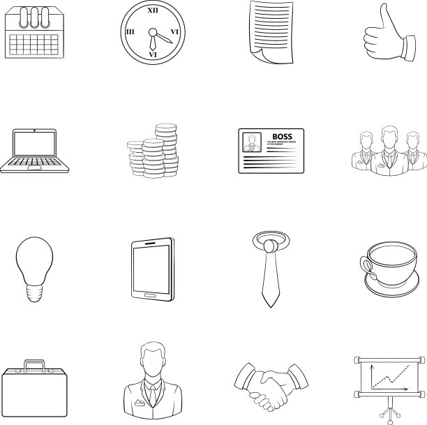 商人图标设置轮廓图片下载