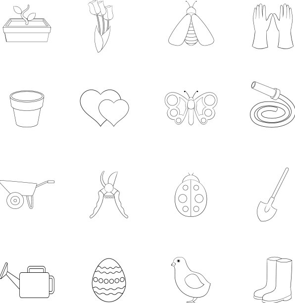 Spring图标集大纲图片下载