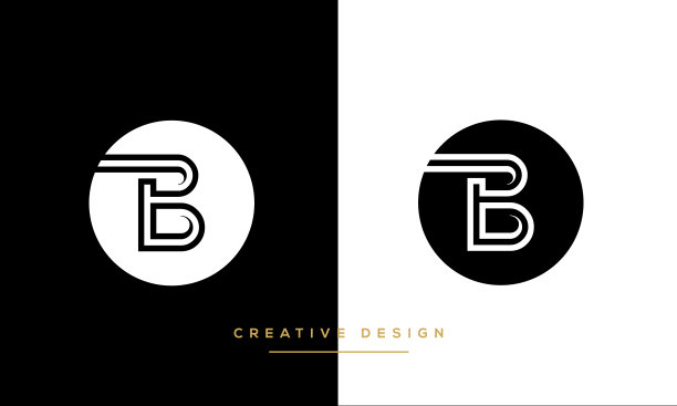 现代抽象字母B, BB标志设计。最小的B, BB初始的基于图标向量图片下载