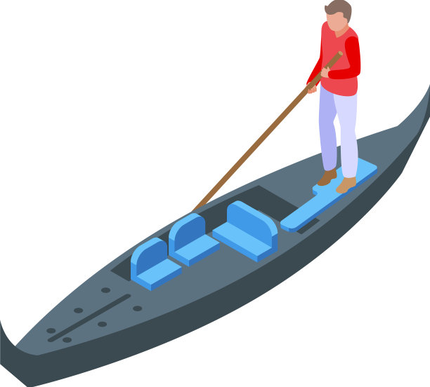 黑色的贡多拉象征着威尼斯图片下载