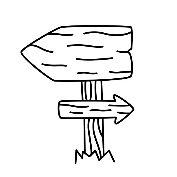 手绘木制指针向量图片下载