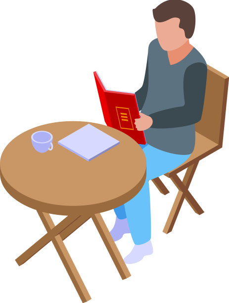 街道咖啡桌图标等距城市图片下载