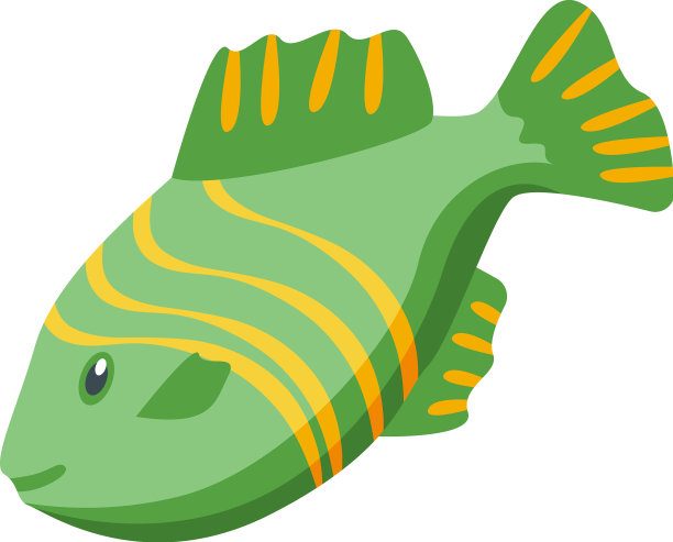 海洋鱼图标等距水下潜水图片下载