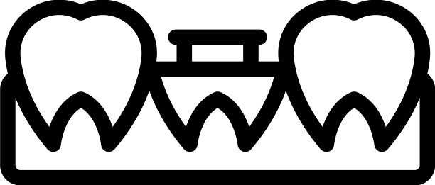 牙医种植图标轮廓牙齿图片下载