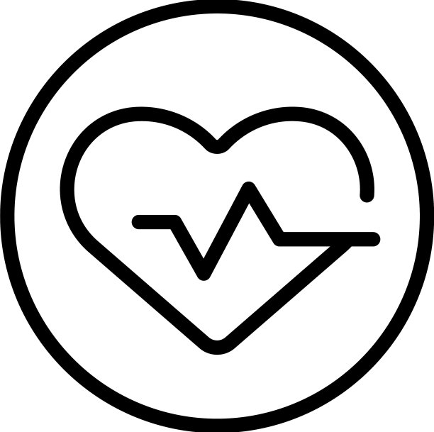 更年期的心跳图标轮廓女人图片下载