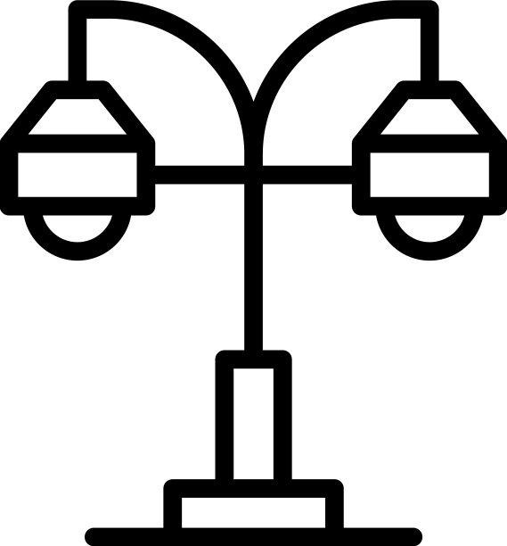 吊灯图标轮廓家居灯图片下载