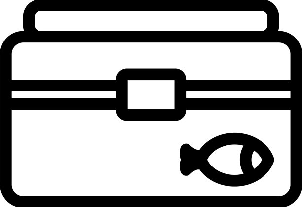 冰钓木盒图标轮廓冬季图片下载