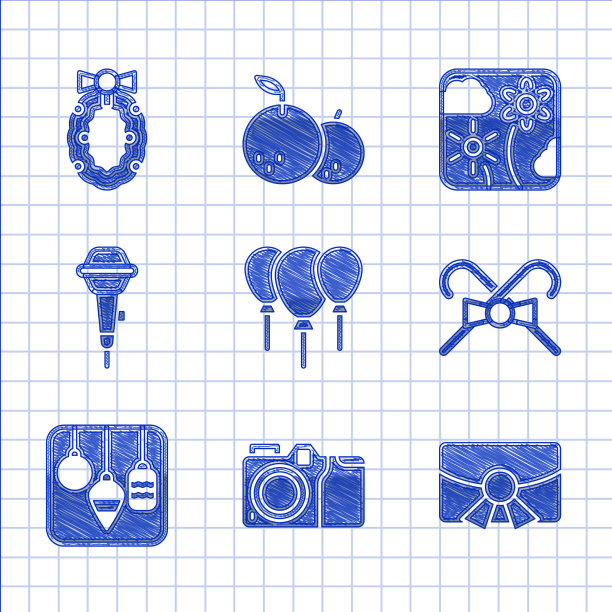 用彩带相机设置气球圣诞节图片下载