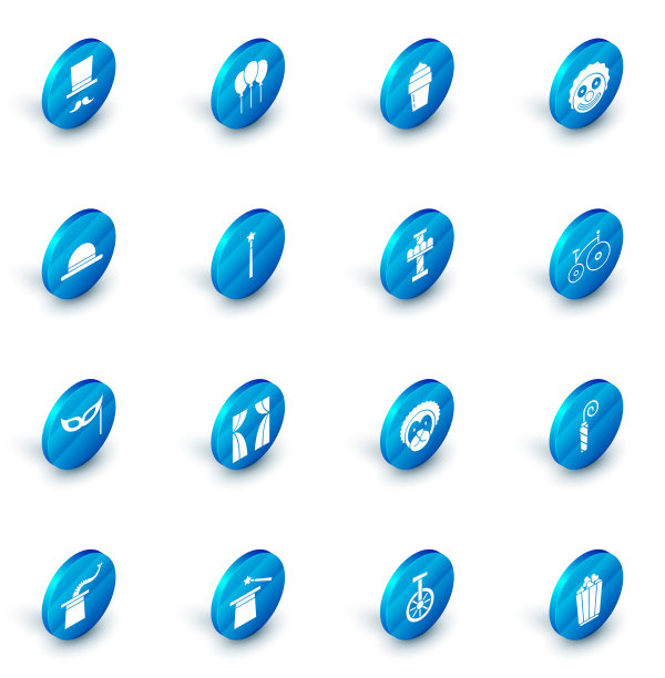 在气球上放上彩带冰淇淋小丑头图片下载