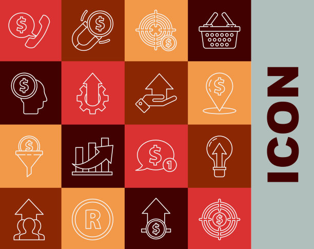 用美元灯泡现金设定线目标图片下载