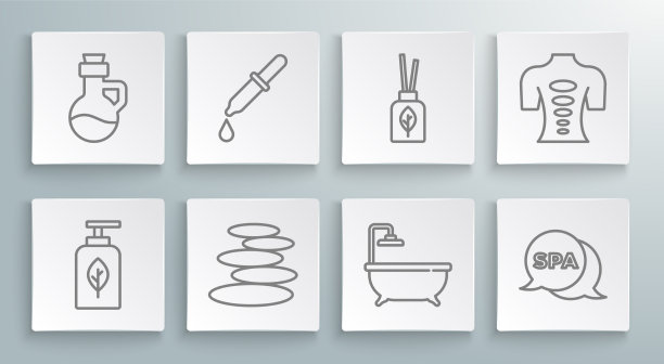 设置线香精油瓶加吸管堆热图片下载