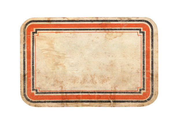 老式空名牌图片下载