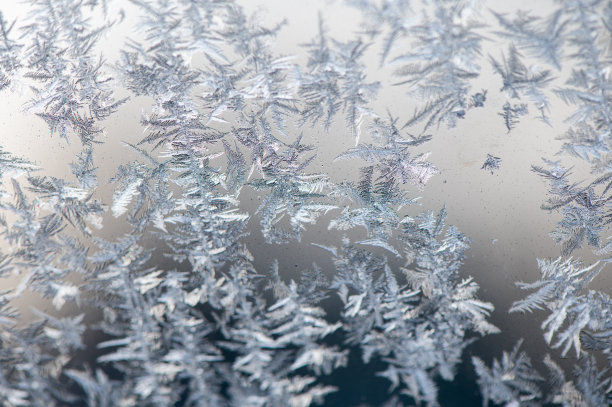 结霜的冰晶体背景图片下载