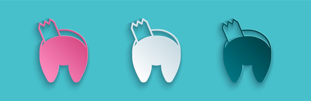 剪纸中国幸运饼干图标孤立上图片下载