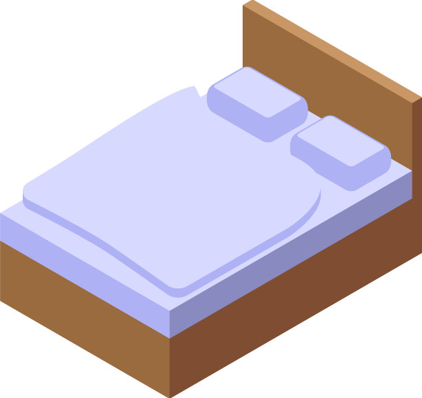 现代卧室图标等距室内图片下载