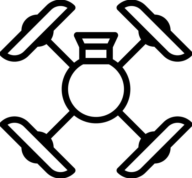 航空无人机图标轮廓航空相机图片下载