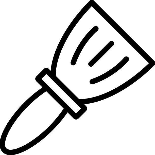 烧烤铲图标轮廓烧烤用具图片下载