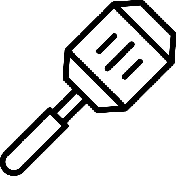 邮票抹刀图标轮廓烹饪厨房图片下载