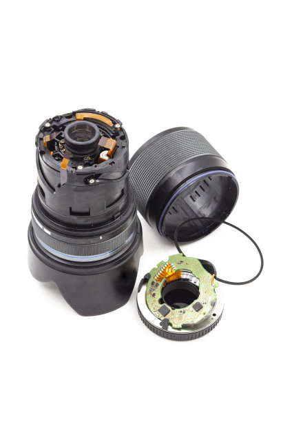 电动相机镜头破损图片下载