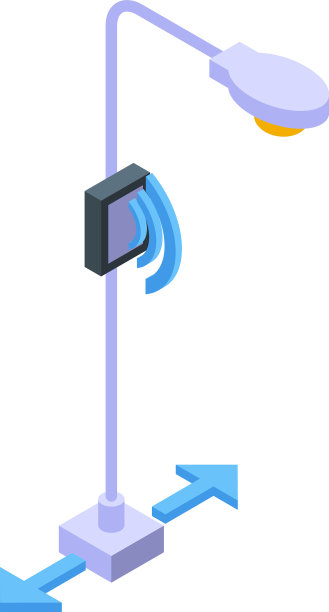 街道道路传感器图标等距车图片下载