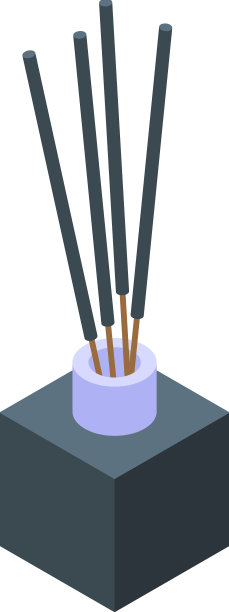 空气清新剂棒图标等距图片下载