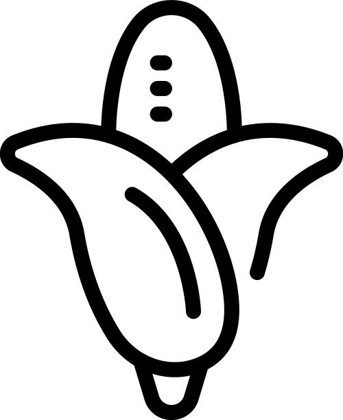 生态素食玉米图标概述健康饮食图片下载