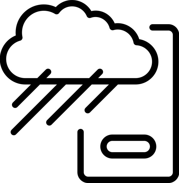 风暴天气图标轮廓雨城市图片下载